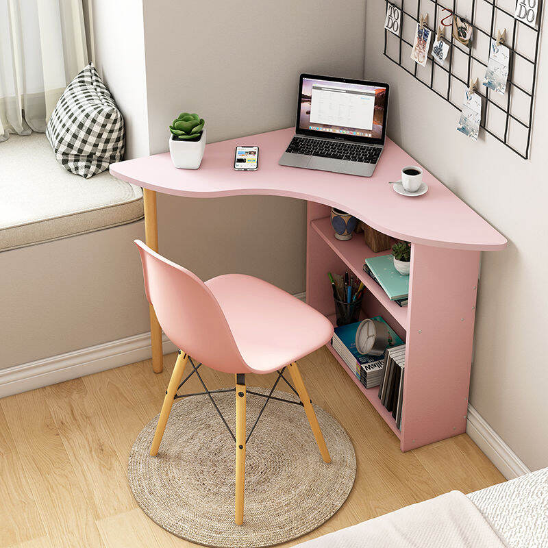 Triangle Table Corner Desk Simple Homework Bedroom Small Internet Celebrity Ins Style Computer Desk Learning L-Type