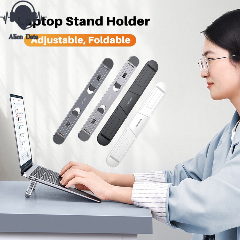 【Alien Data】1/5PCS Adjust Fold Stand For Notebook Computer Tablet Accessories Stand Mini Foldable Laptop Portable Holder Cooling Stand A18