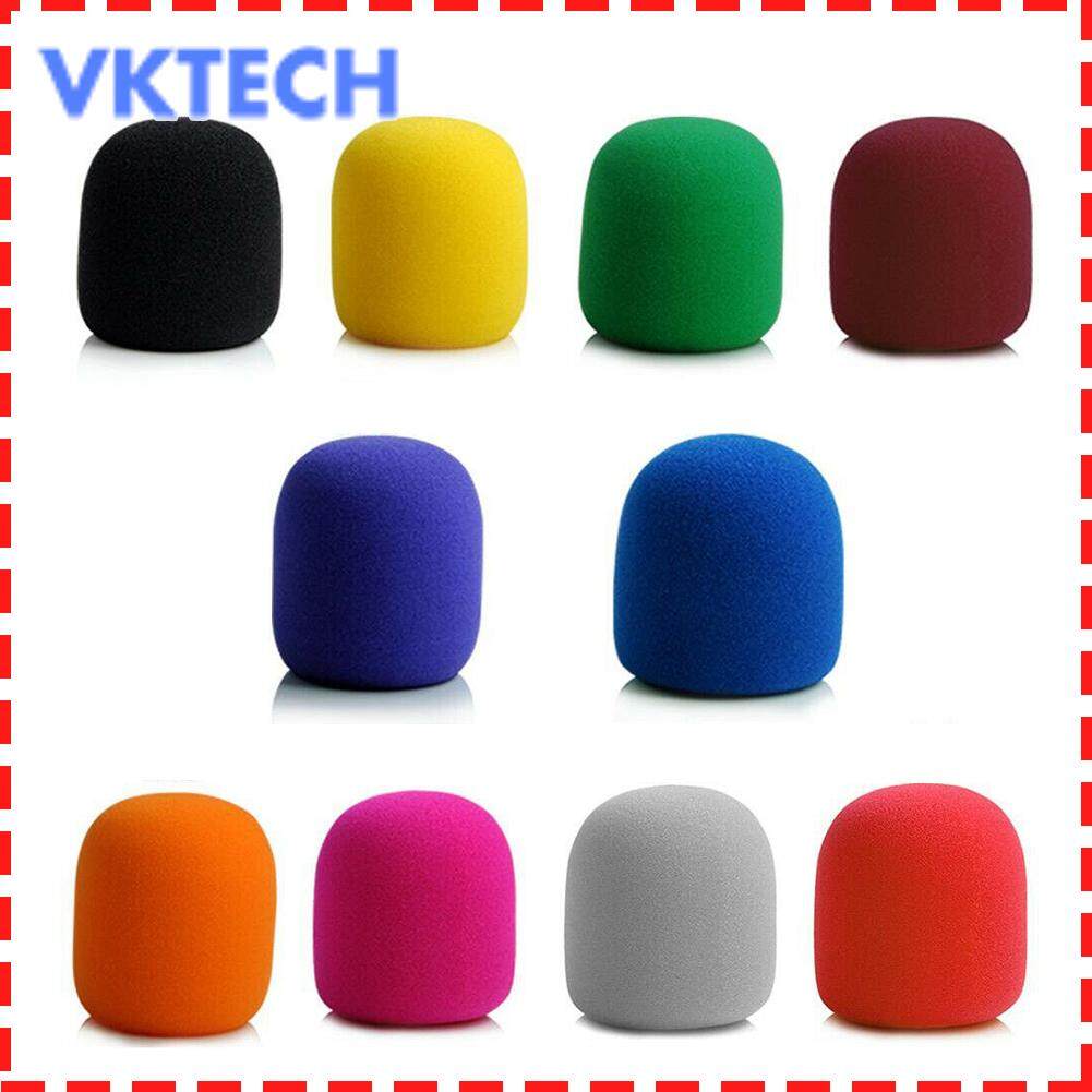 10pcs Microphone Foam Mic Sponge Cover Studio Windscreen Protective Grill Shield