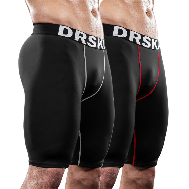 DRSKIN Korea 1p 2p Men`s Compression Shorts baselayer Gym Sports Workout Leggings Skin Tights Running Jogger Bodybuilding Fitness Cycling